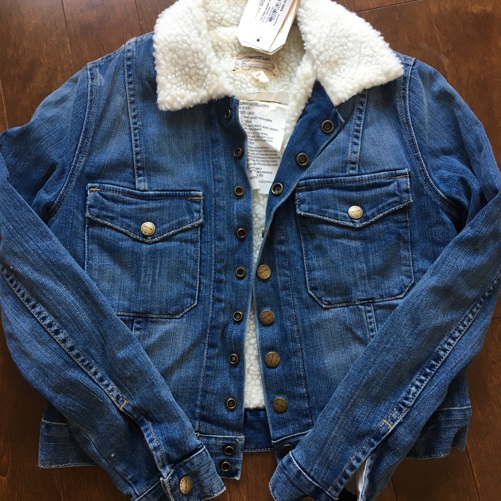 Cutrent Elliott snap sherpa jean jacket